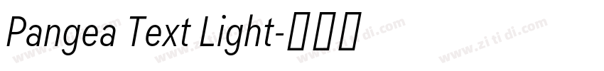 Pangea Text Light字体转换